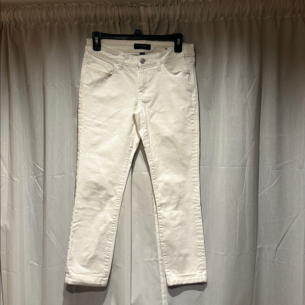 Banana Republic Cream Skinny Fit Jeans